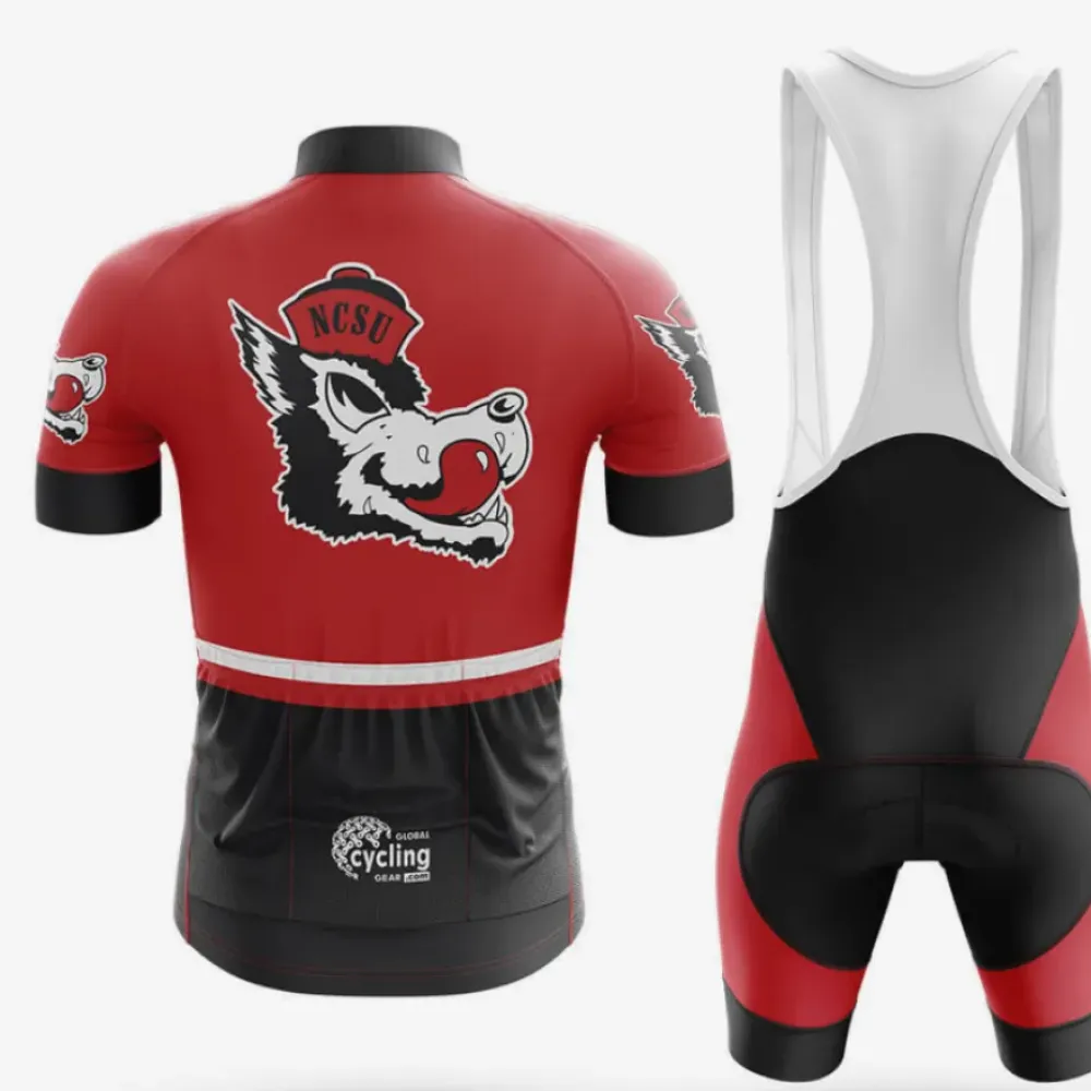 NCSU Wolfpack Cycling Kit Red/Black/White