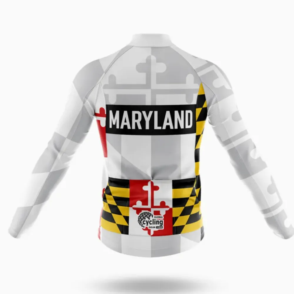 Maryland Cycling Jersey State Pride Gray/Red/Yellow