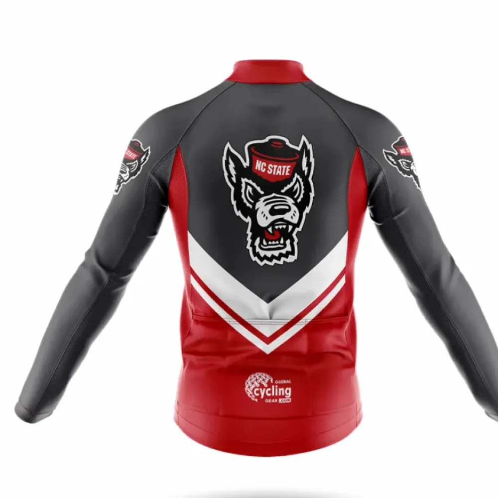 North Carolina State University Cycling Bibs Ver.3 Comfortable Gray/Red/Black