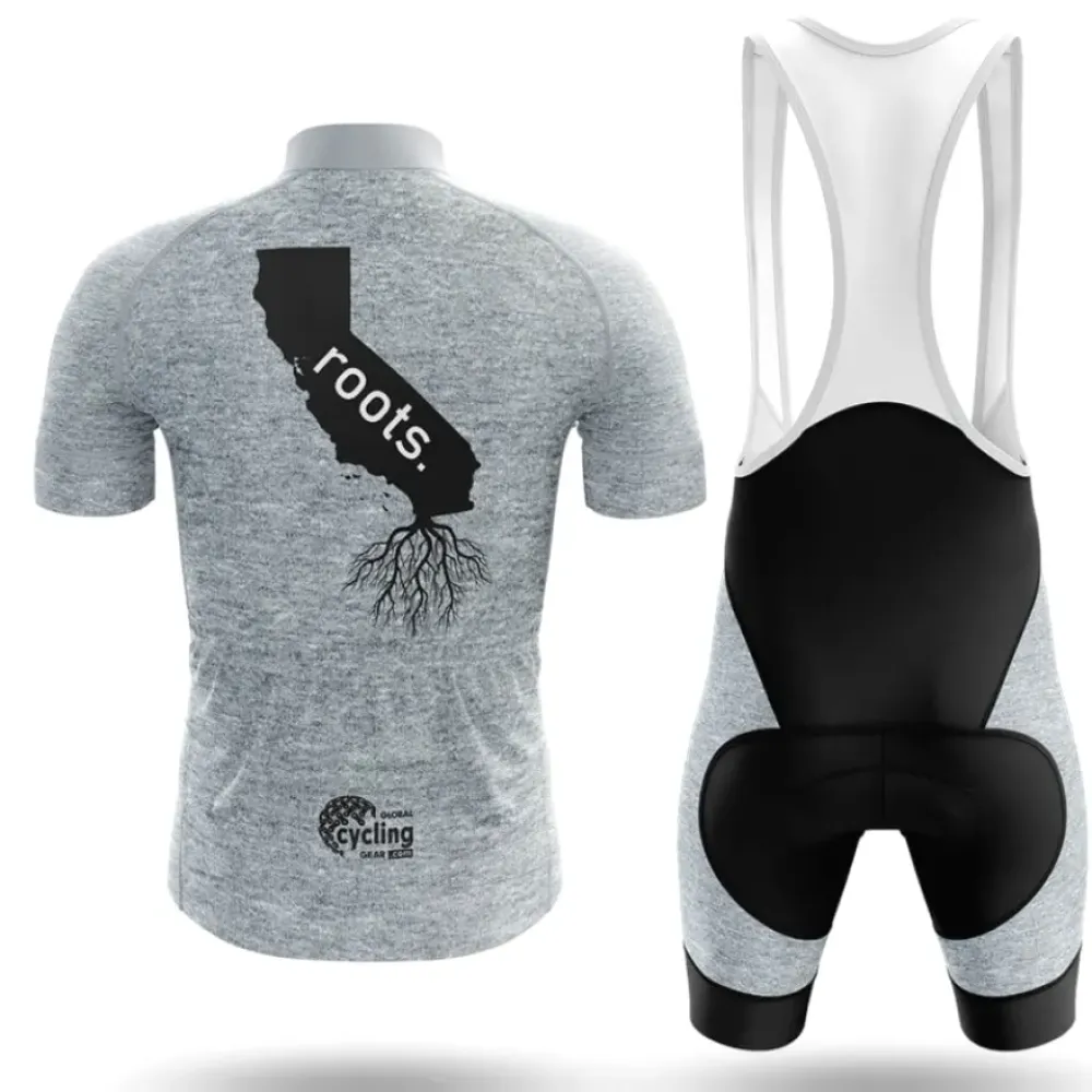 California Roots Cycling Jersey Gray/Heather Grey/Black