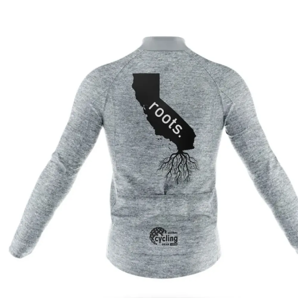 California Roots Cycling Jersey Gray/Heather Grey/Black