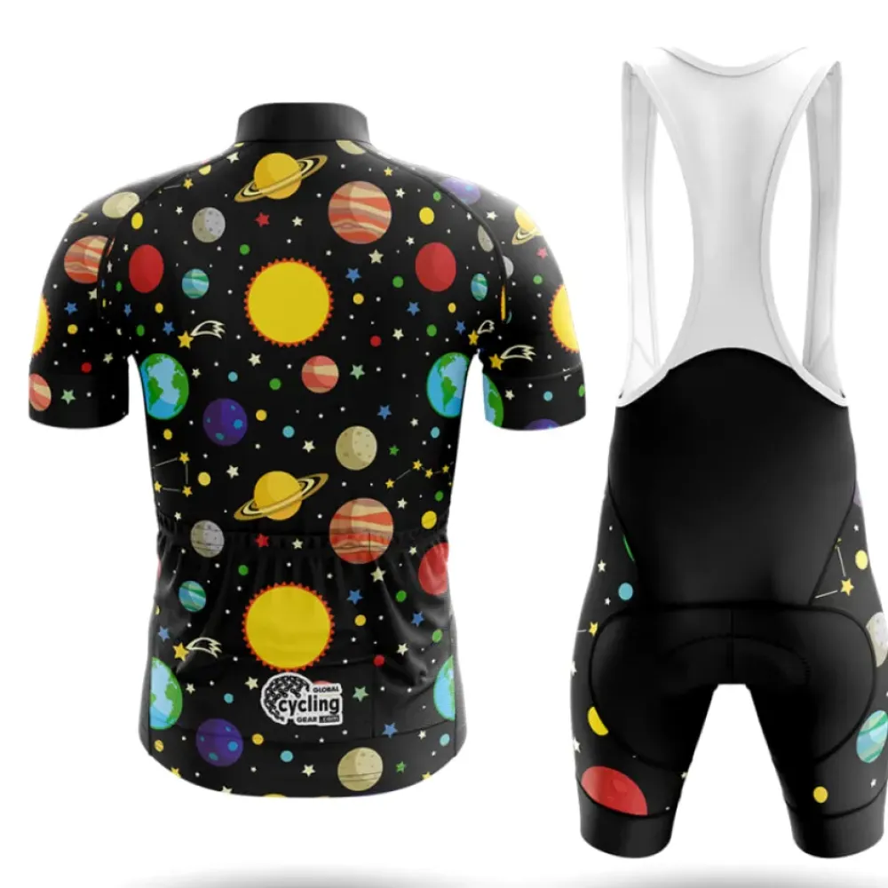 Cycling Bibs Solar System Planets Black/Red/Green