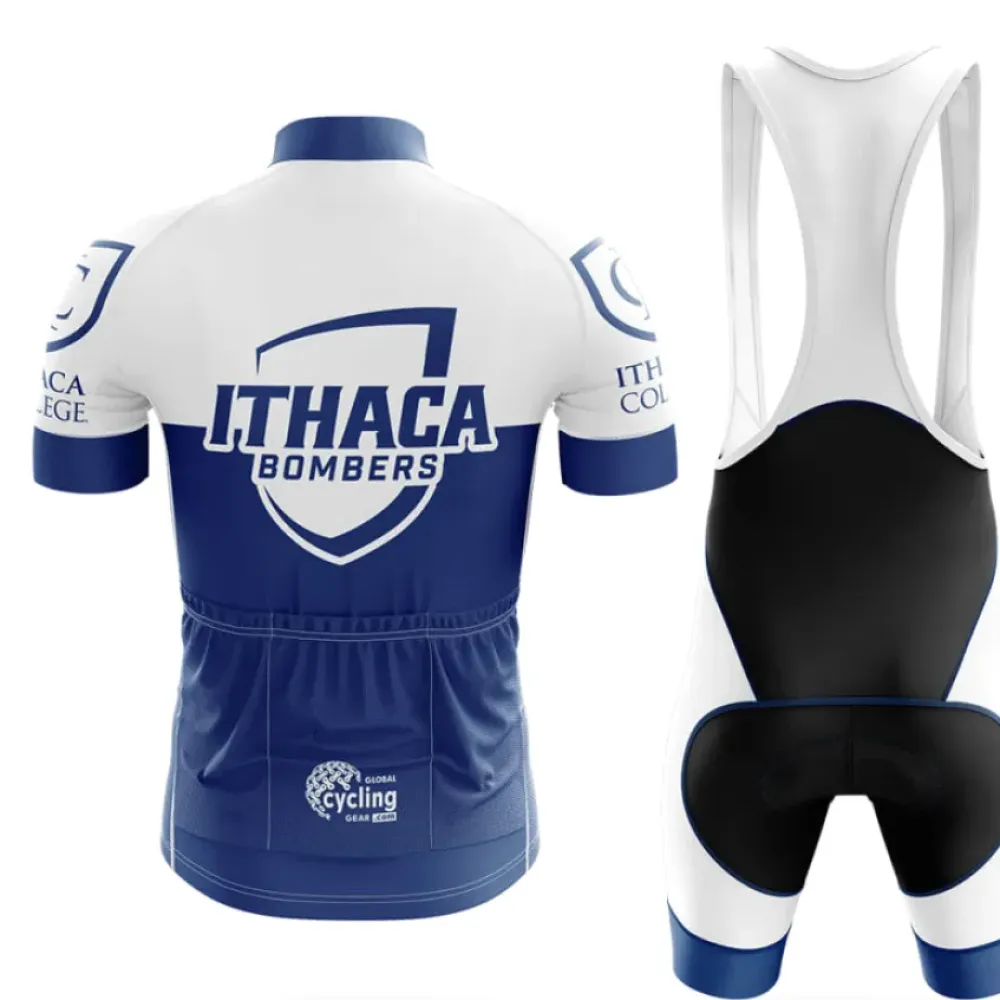 Ithaca College Cycling Jersey Bombers Blue/White/Dark Blue