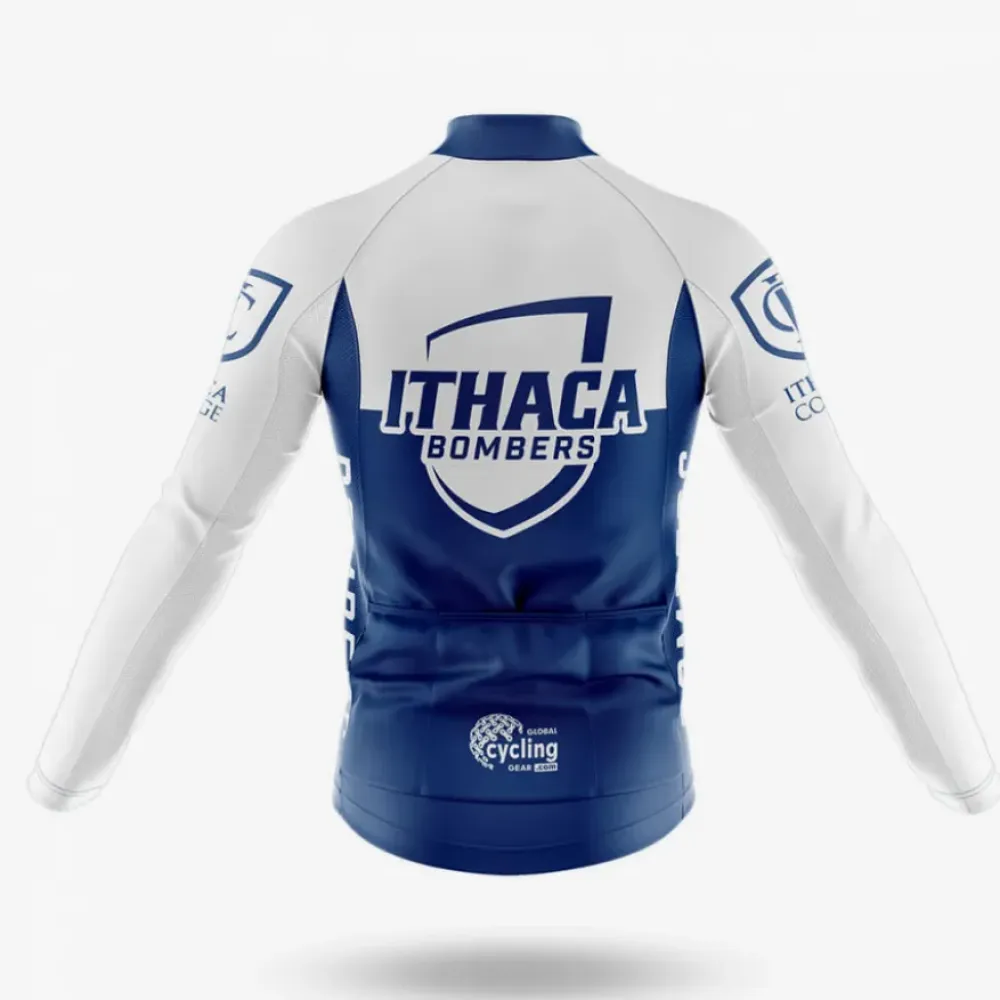 Ithaca College Cycling Jersey Bombers Blue/White/Dark Blue