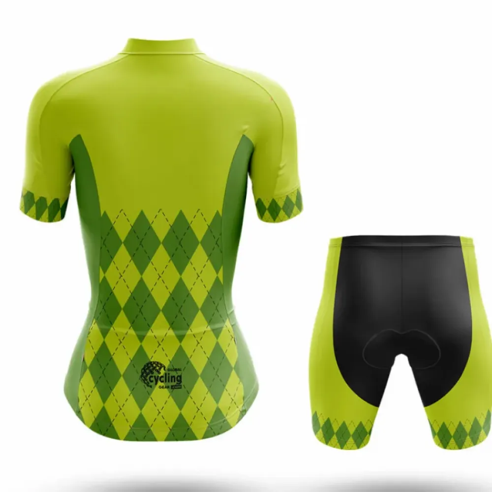 Women's Cycling Kit Lime Green/Black/Yellow