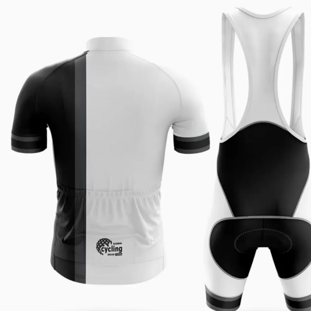March Cycling Bibs Breathable White/Black/Grey