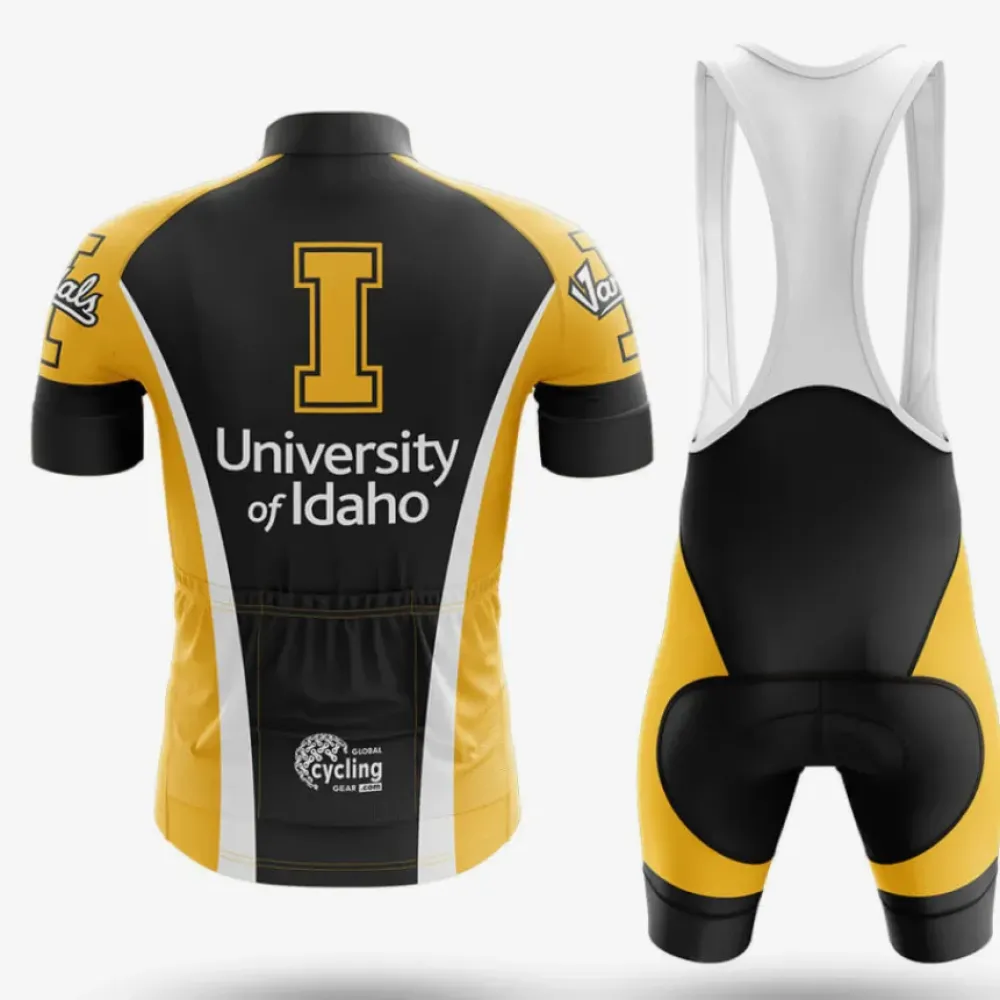 University of Idaho Cycling Bibs Comfortable Yellow/Black/Grey