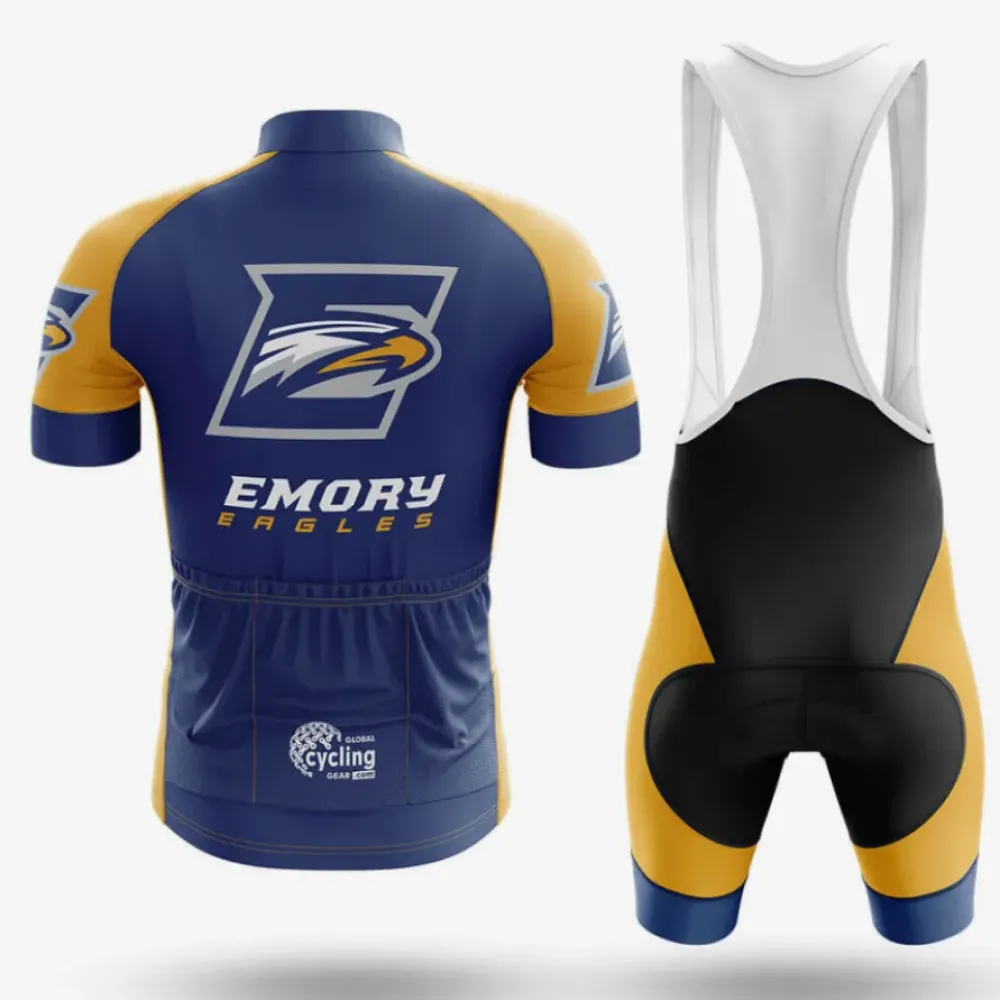 Emory Cycling Kit Full Set Eagle Logo Navy/Yellow/Black