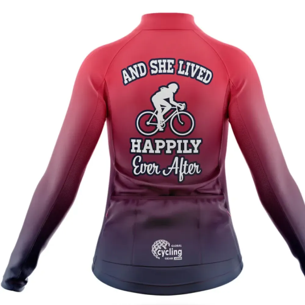Happily V4 Cycling Kit Red/Dark Blue/Purple
