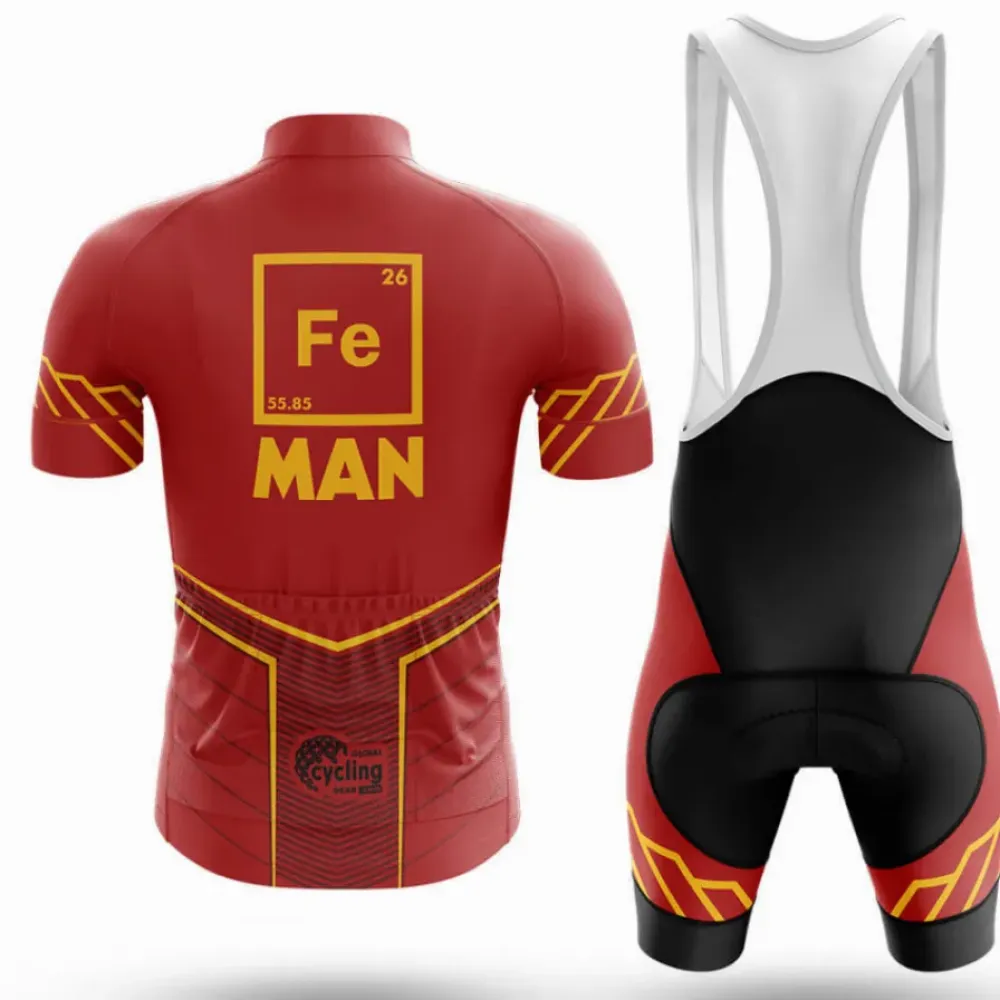 Fe Man Cycling Kit Ironman Red/Black/Yellow