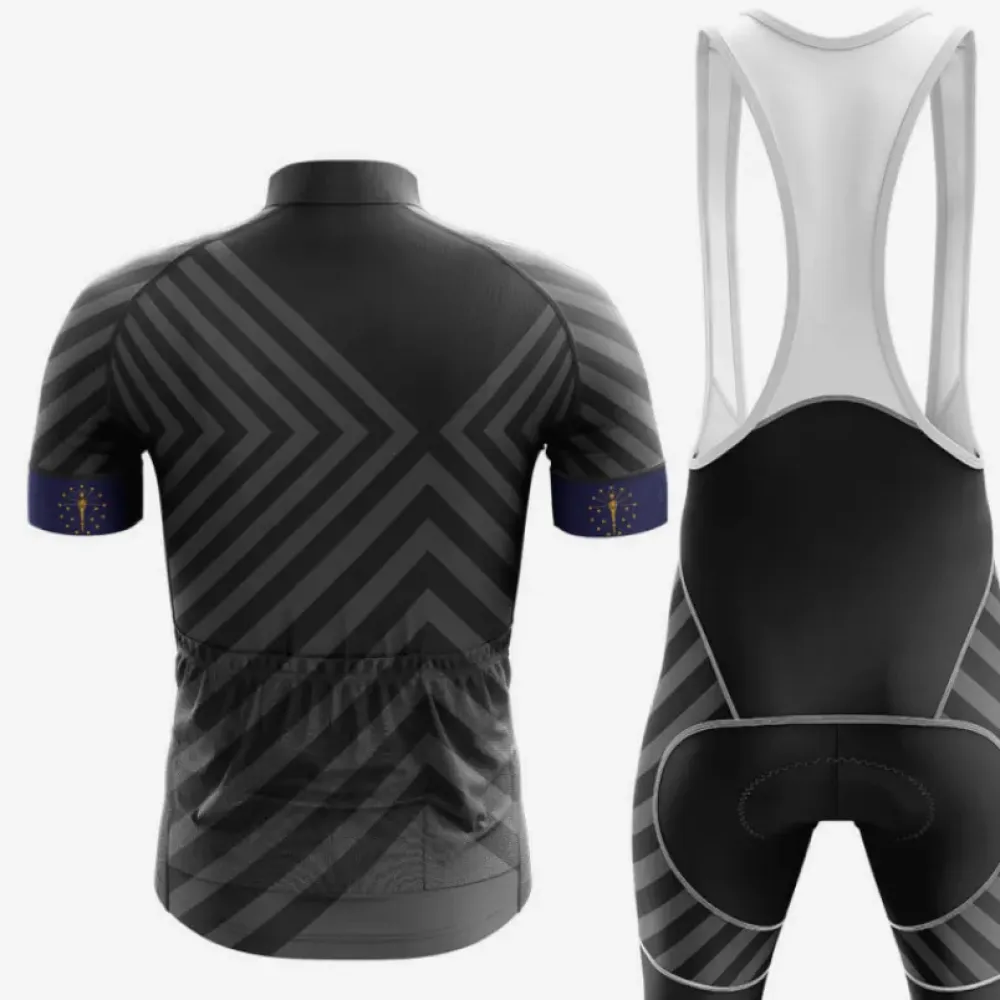 Indiana V13 Black/Blue/Grey Cycling Jersey
