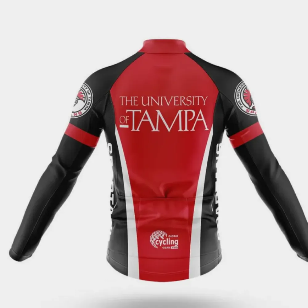 University of Tampa Cycling Bibs Comfortable Black/Red/White