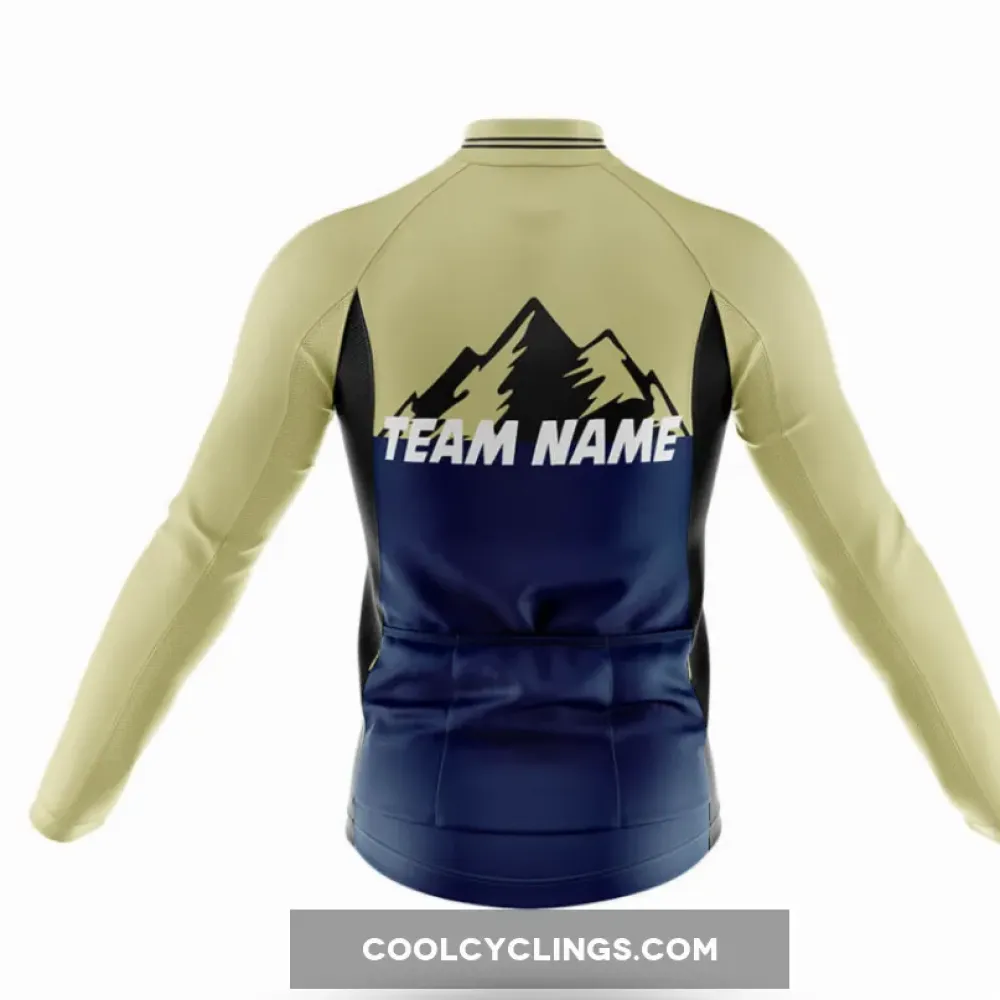 Cycling Kit Navy/Gold/White Custom Team Name