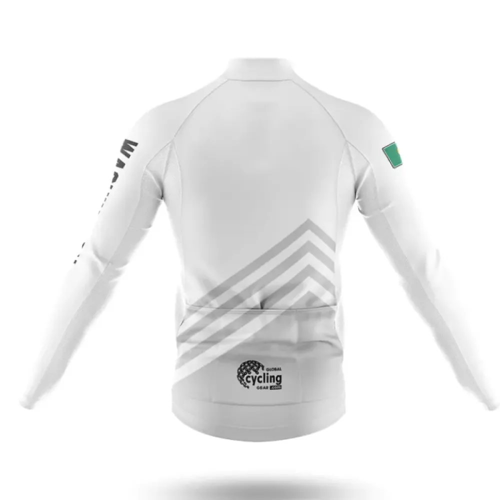Washington S4 Long Sleeve Cycling Jersey White/Grey/Black