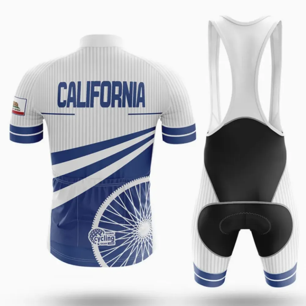 California S28 Cycling Jersey Blue/White/Grey