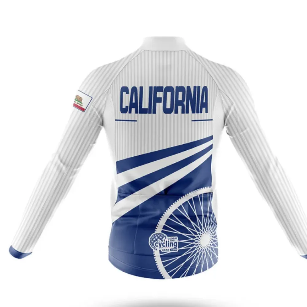 California S28 Cycling Jersey Blue/White/Grey