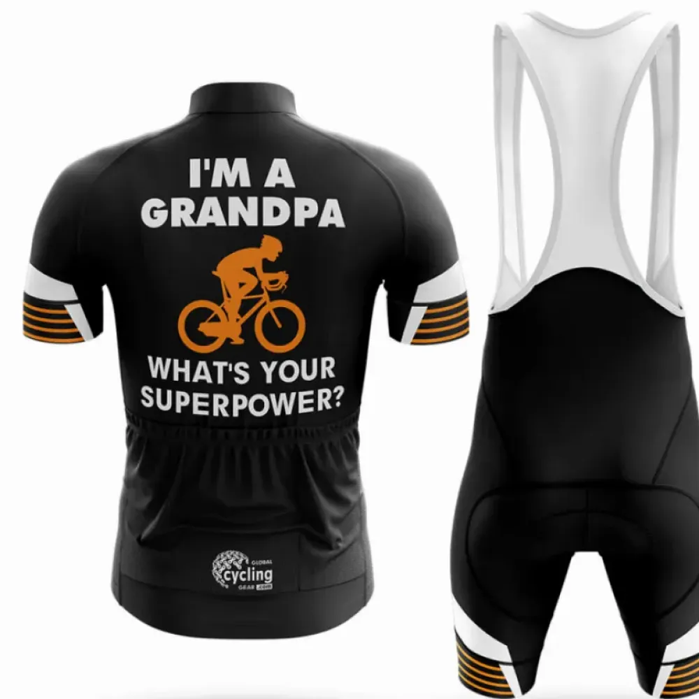 Superpower Bibs Breathable Black/Orange/White