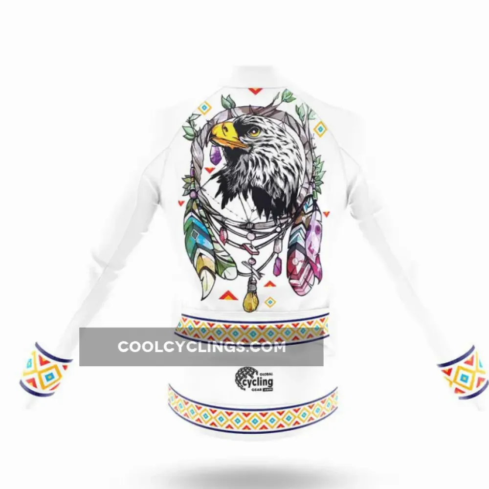 Native Eagle Cycling Bibs Traditional Pattern White/Black/Yellow