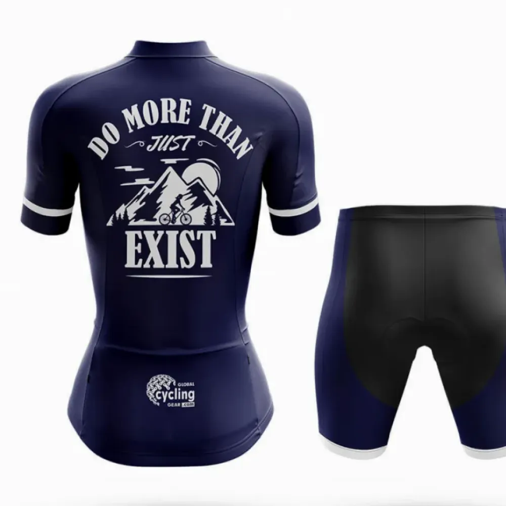 Do More Women's Cycling Shorts Blue/Black/White