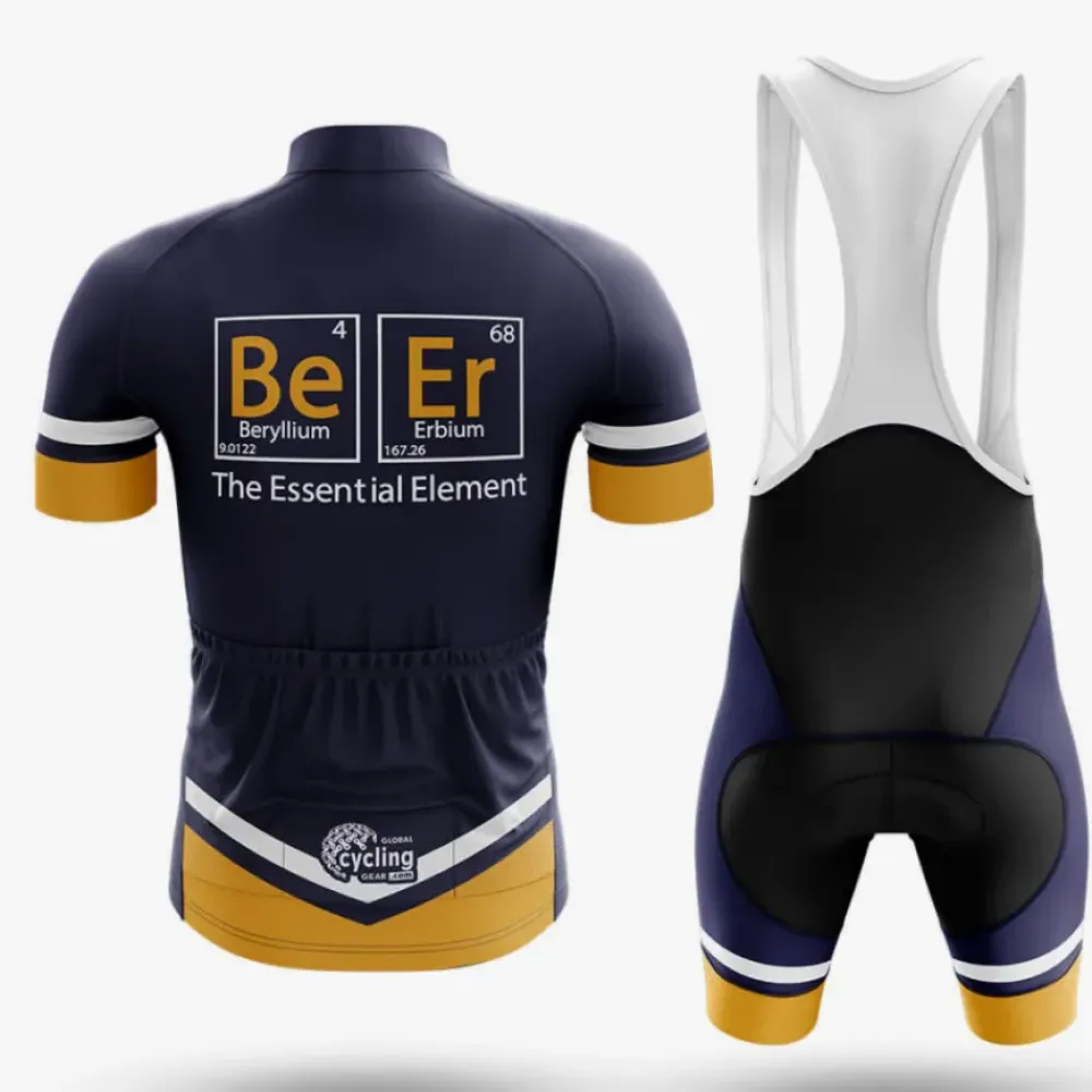 Cycling Jersey Beer Element Navy/Yellow/White