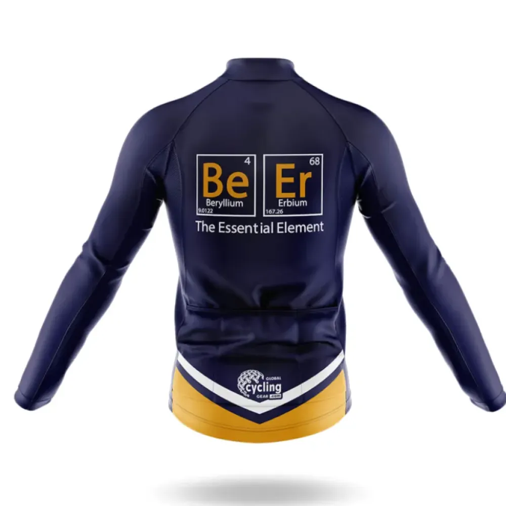 Cycling Jersey Beer Element Navy/Yellow/White