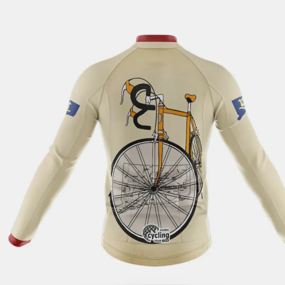 Connecticut Riding Club Retro Bicycle Tan/Red/Blue