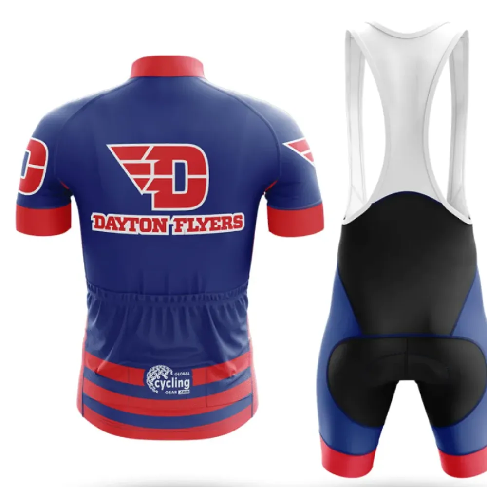 Flyers Cycling Bibs Comfortable Blue/Red/Black