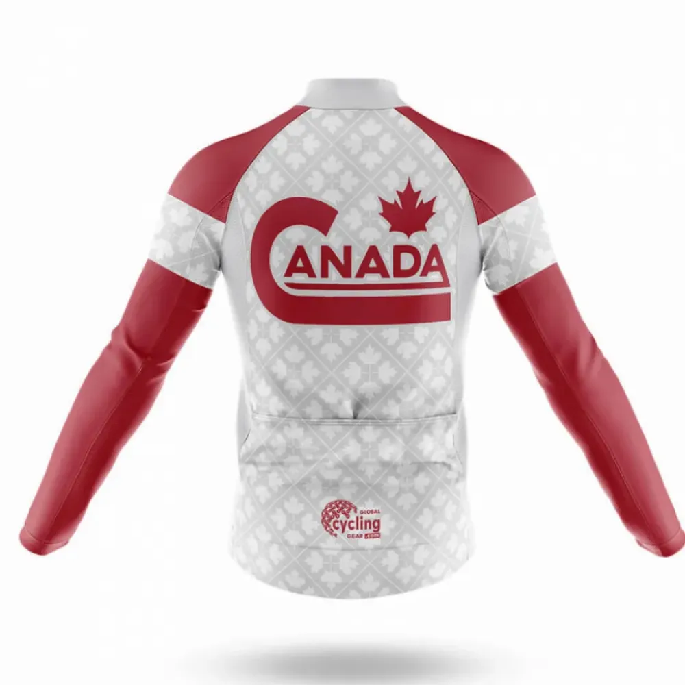 Maple Leaf Cycling Bibs Comfortable Red/Black/White