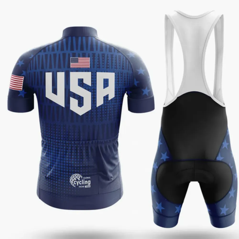 Cycling Kit American Glory Blue/White/Black