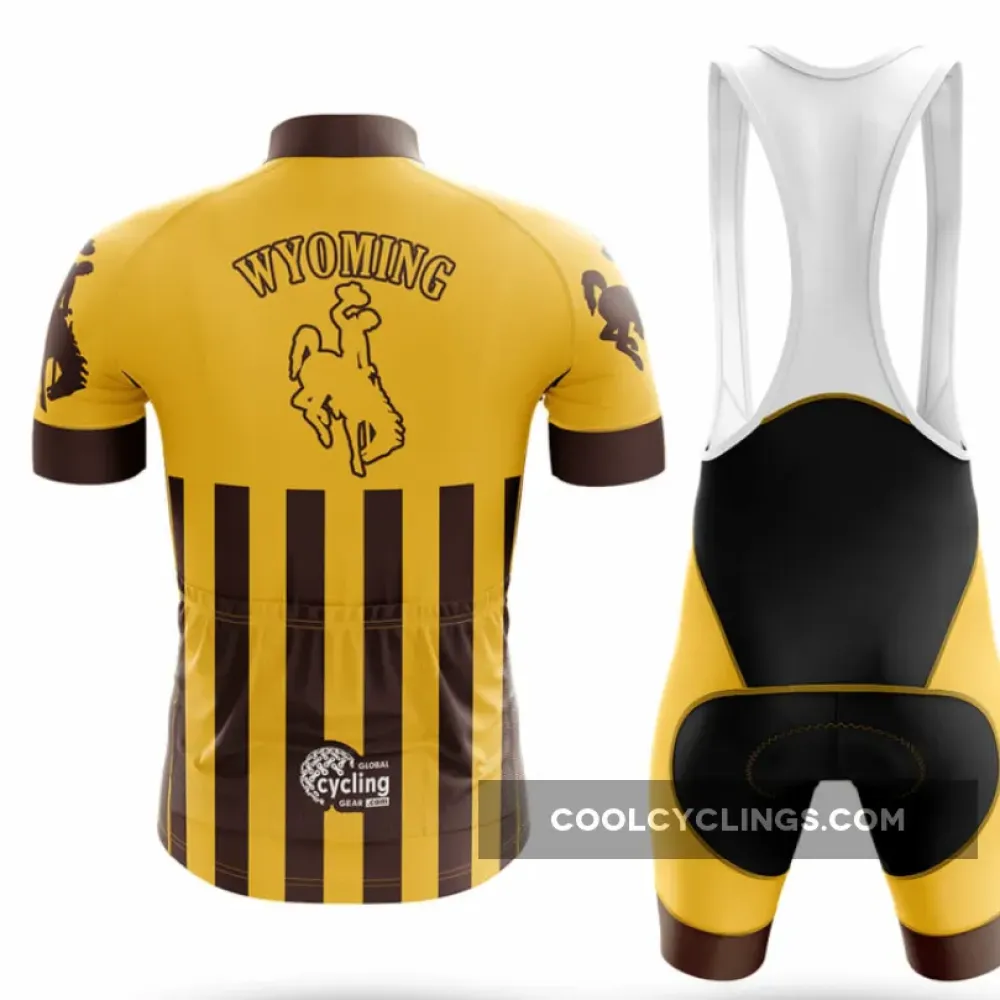 University of Wyoming USA Cycling Jersey Yellow/Brown/Gold