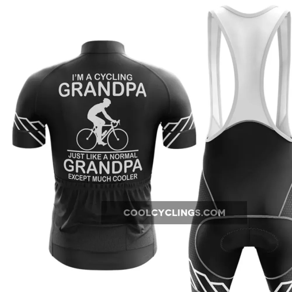 Grandpa Long Sleeve Cycling Jersey Ver.3 Cool Grandpa Black/Blue/White