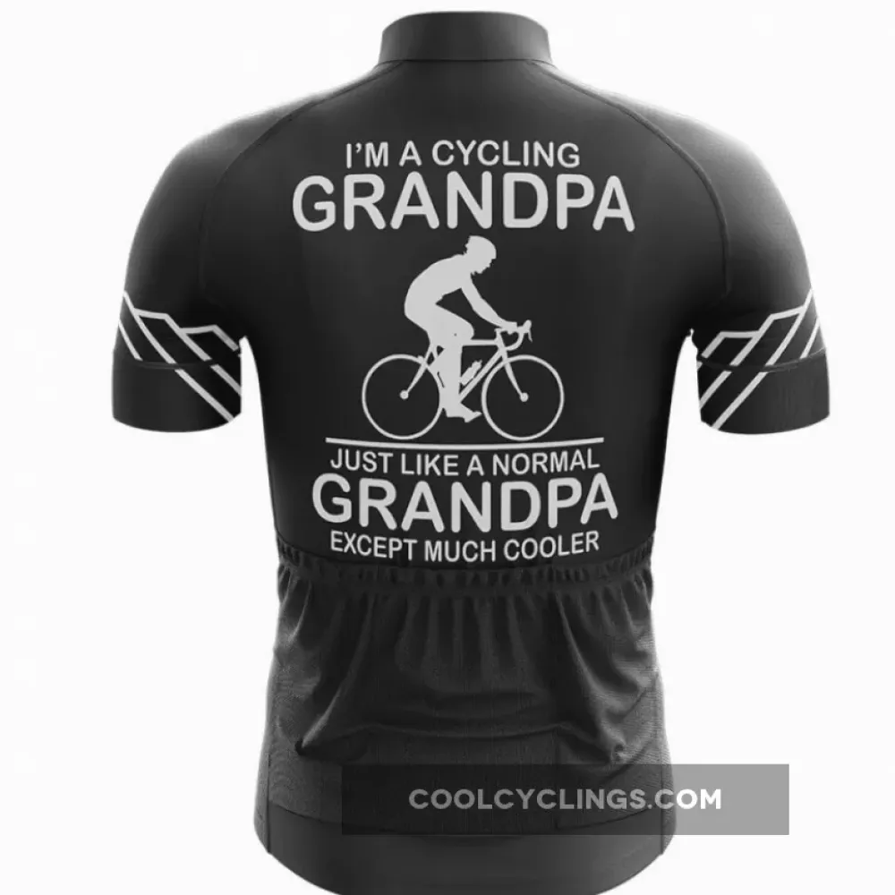 Grandpa Long Sleeve Cycling Jersey Ver.3 Cool Grandpa Black/Blue/White