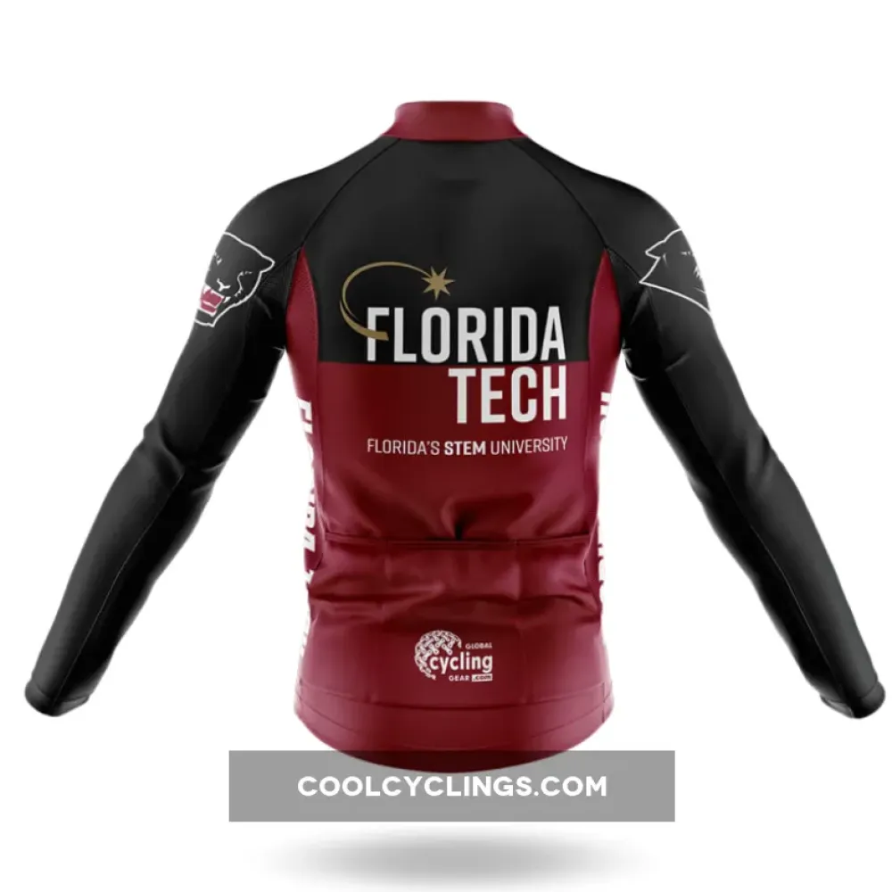 Florida Tech Long Sleeve Cycling Jersey Tech Edition Maroon/Black/Gold
