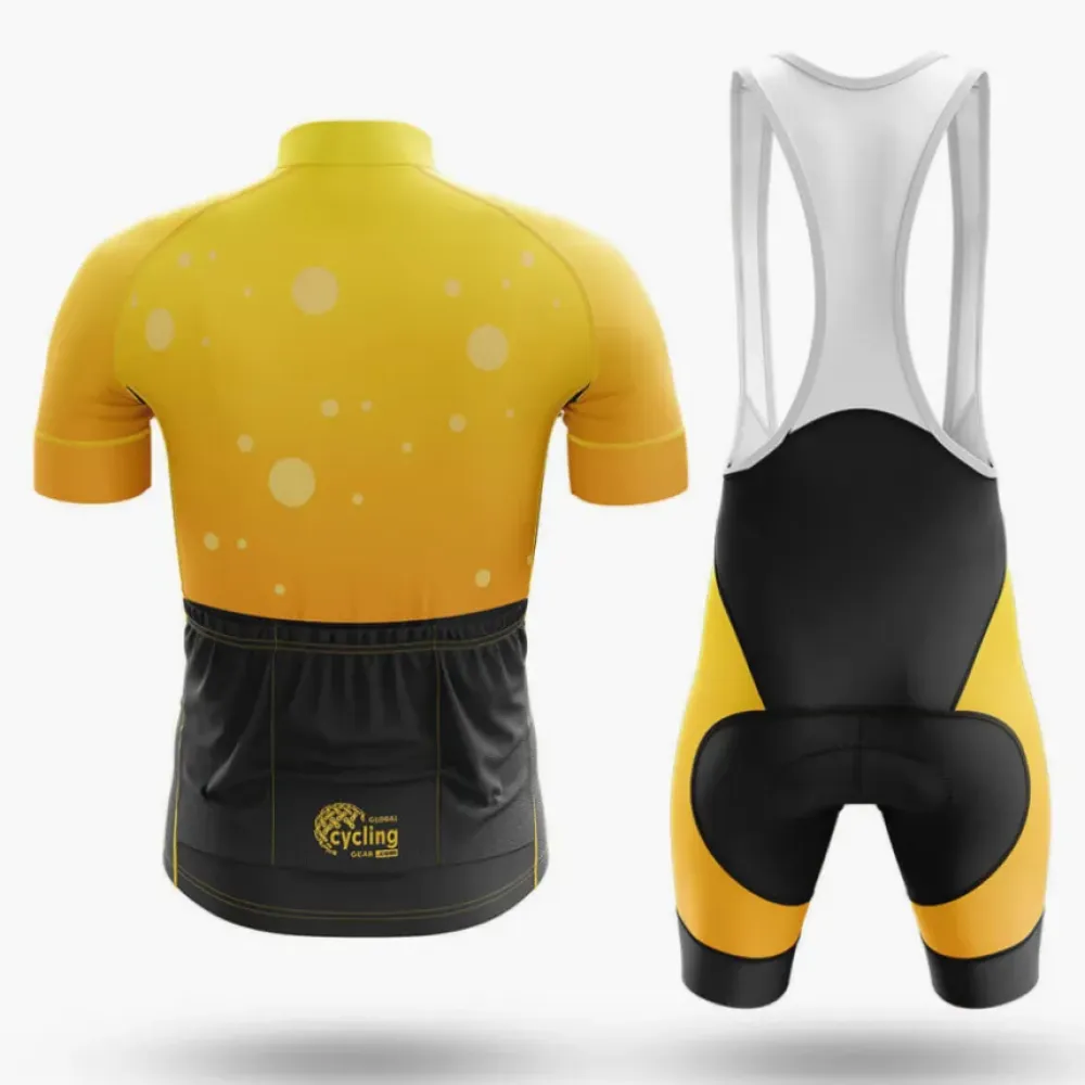 Bike For Beer V8 Cycling Bibs Yellow/Black/White