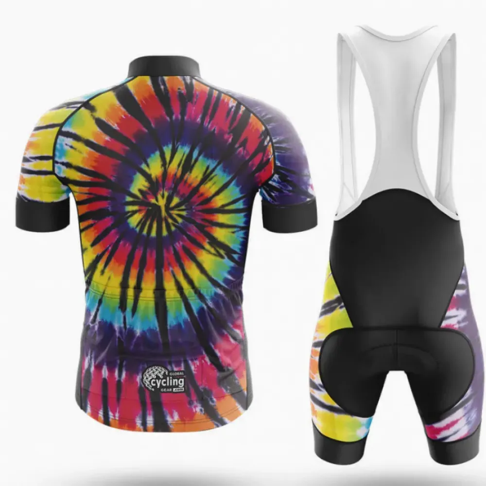 Cycling Kit Hippie Tye Dye Blue/Yellow/Purple
