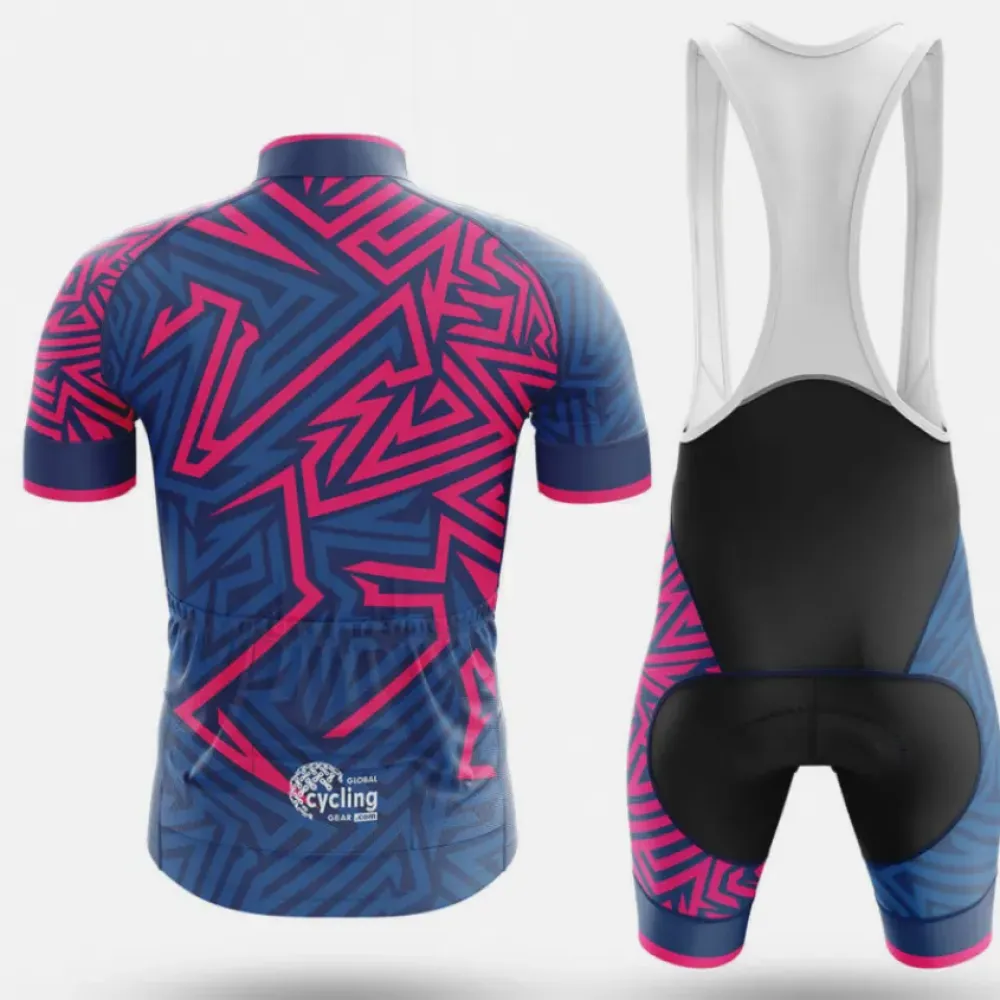 USA 2022 Cycling Jersey Blue/Pink/Red
