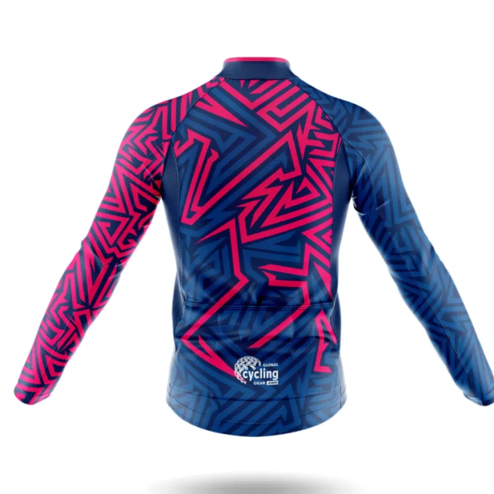 USA 2022 Cycling Jersey Blue/Pink/Red