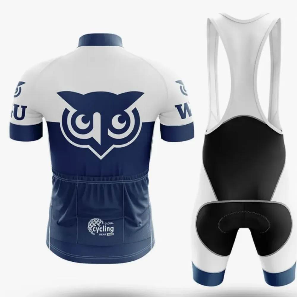 Western Governors University Cycling Kit Full Set Ver.2 Owl Design Navy/White/Black