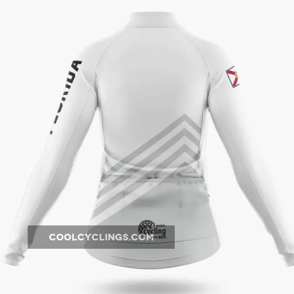 Florida S4 White Cycling Jersey White/Grey/Black