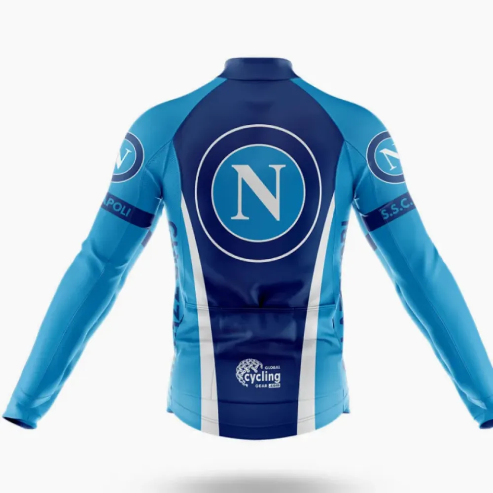Napoli Cycling Jersey Azzurri Blue/Light Blue/White