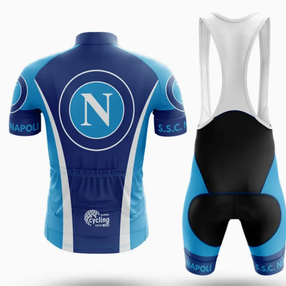 Napoli Cycling Jersey Azzurri Blue/Light Blue/White