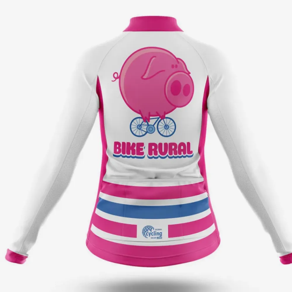 Bike Rural Women's Cycling Kit Rural Rider Pink/White/Blue