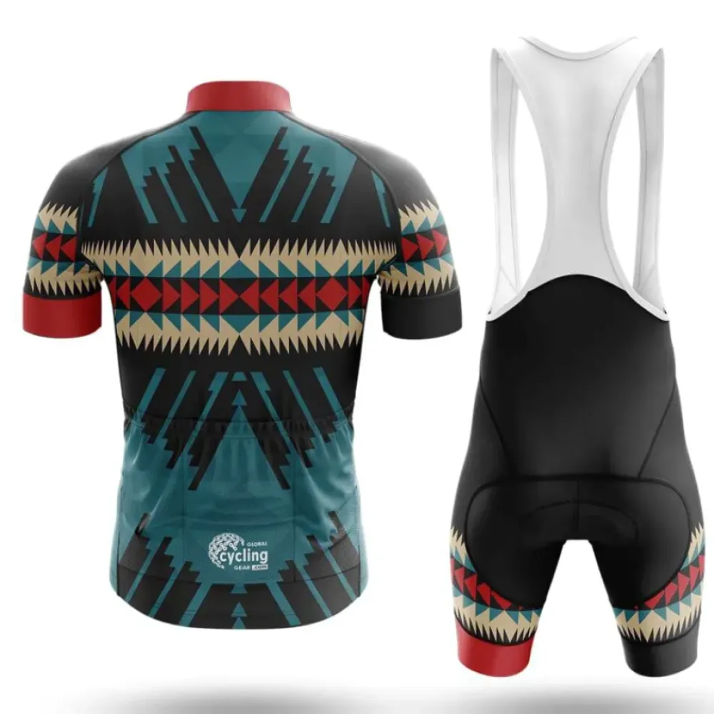 Native Design Cycling Jersey Teal/Red/Black