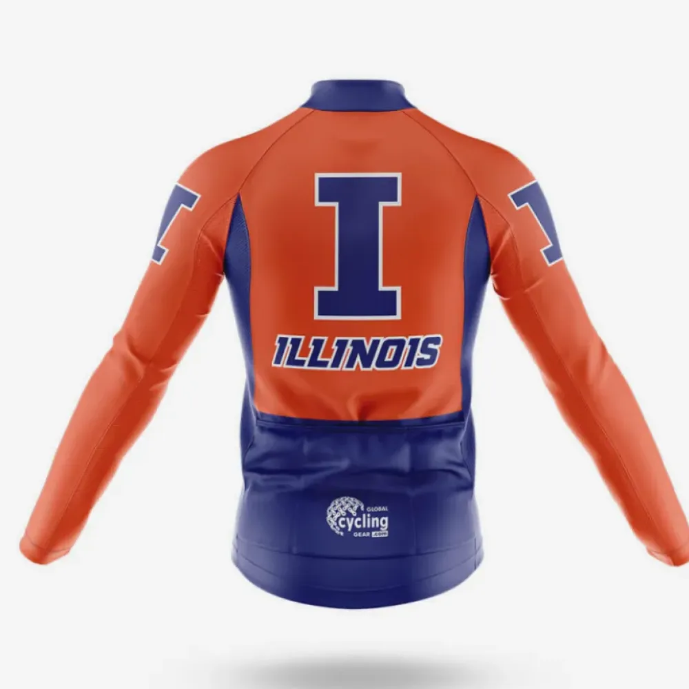 Illinois Cycling Kit Full Set Blue/Orange/White