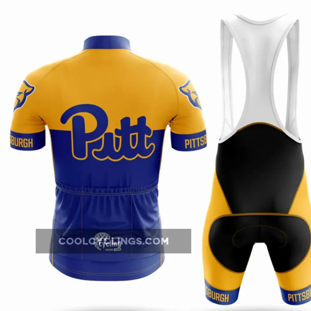 University of Pittsburgh Cycling Jersey Blue/Yellow/Gold