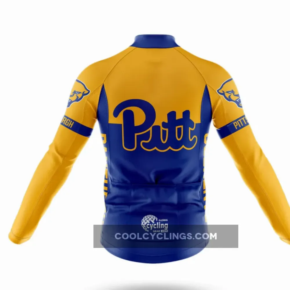 University of Pittsburgh Cycling Jersey Blue/Yellow/Gold