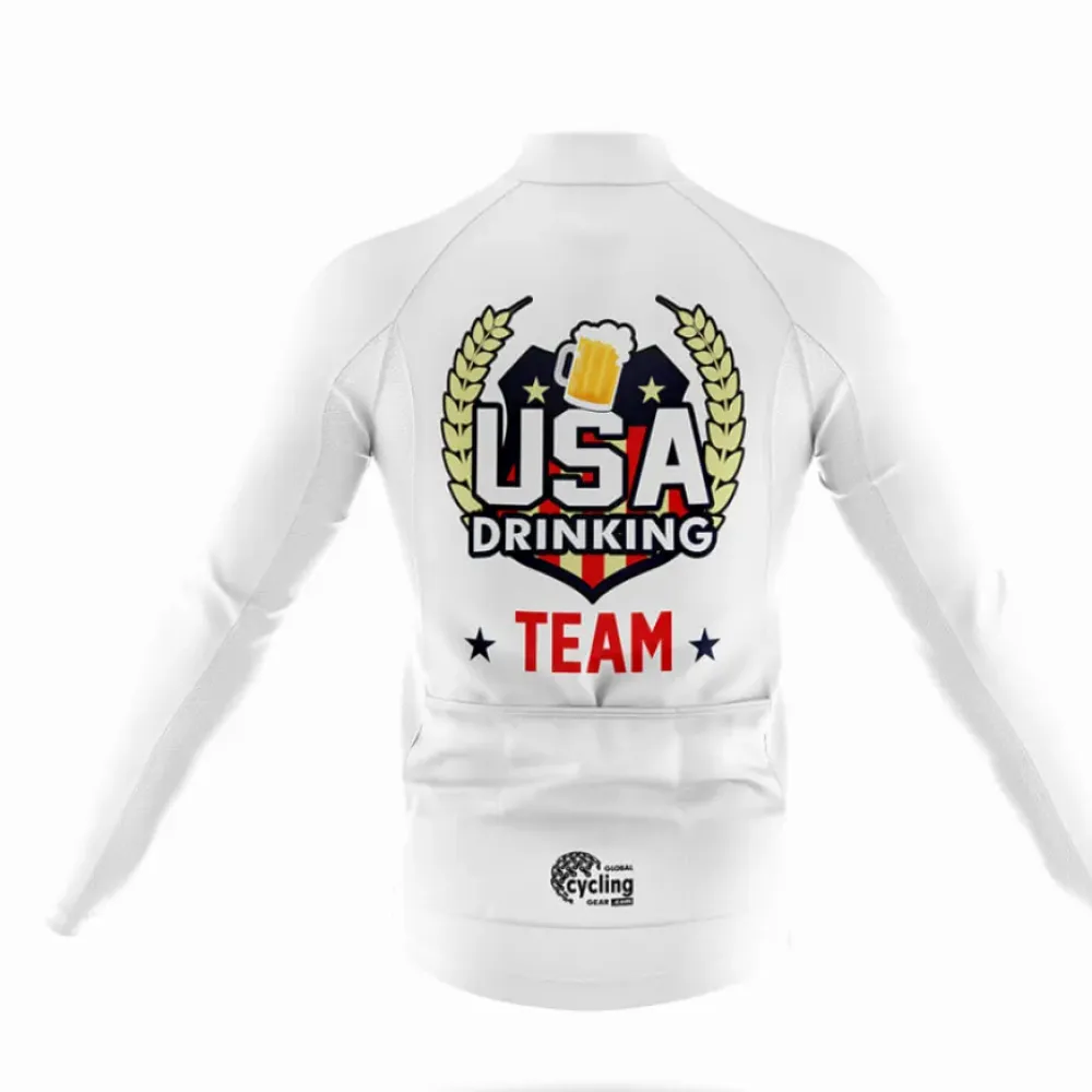 USA Drinking Team Cycling Kit White/Black/Grey