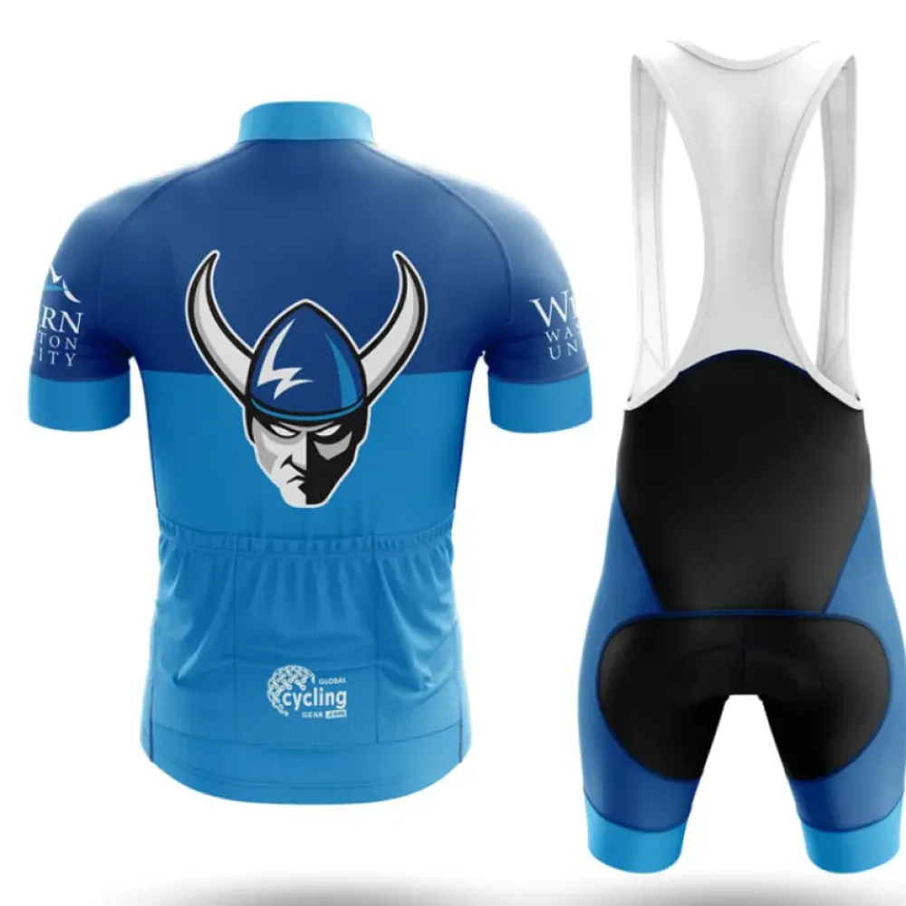 Western Washington University Cycling Jersey Ver.2 Viking Blue/Blue/Light Blue