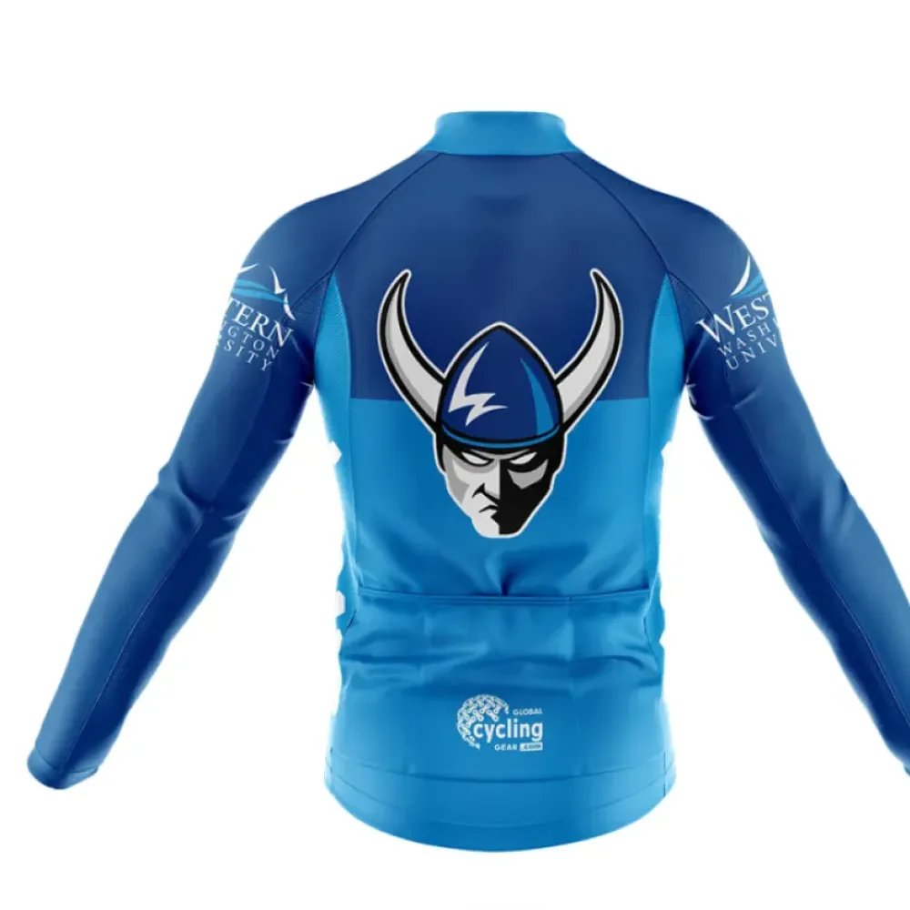 Western Washington University Cycling Jersey Ver.2 Viking Blue/Blue/Light Blue