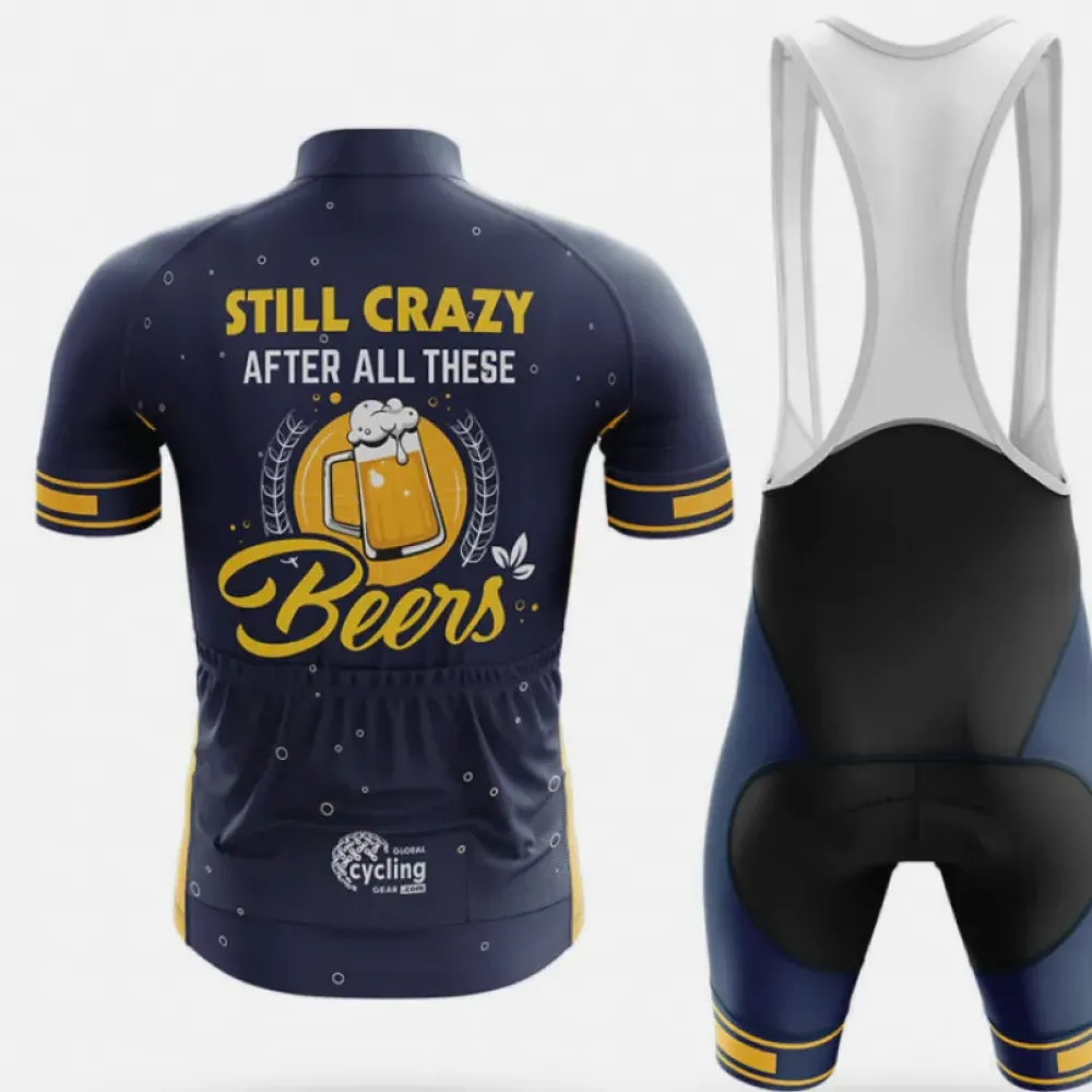 Cycling Jersey Still Crazy Navy/Yellow/Gold